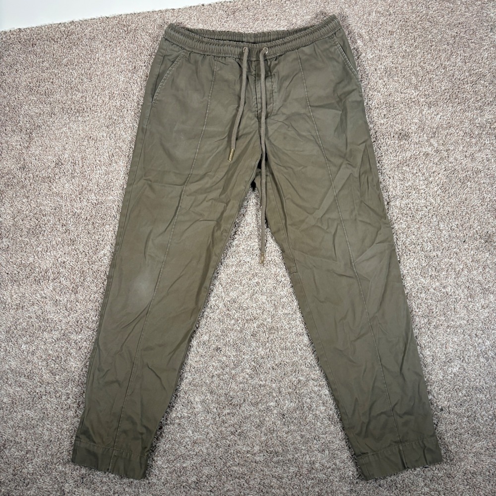 Kith Mercer VI Pants Mens 32 Olive Green Joggers KH6181 Streetwear Pintuck